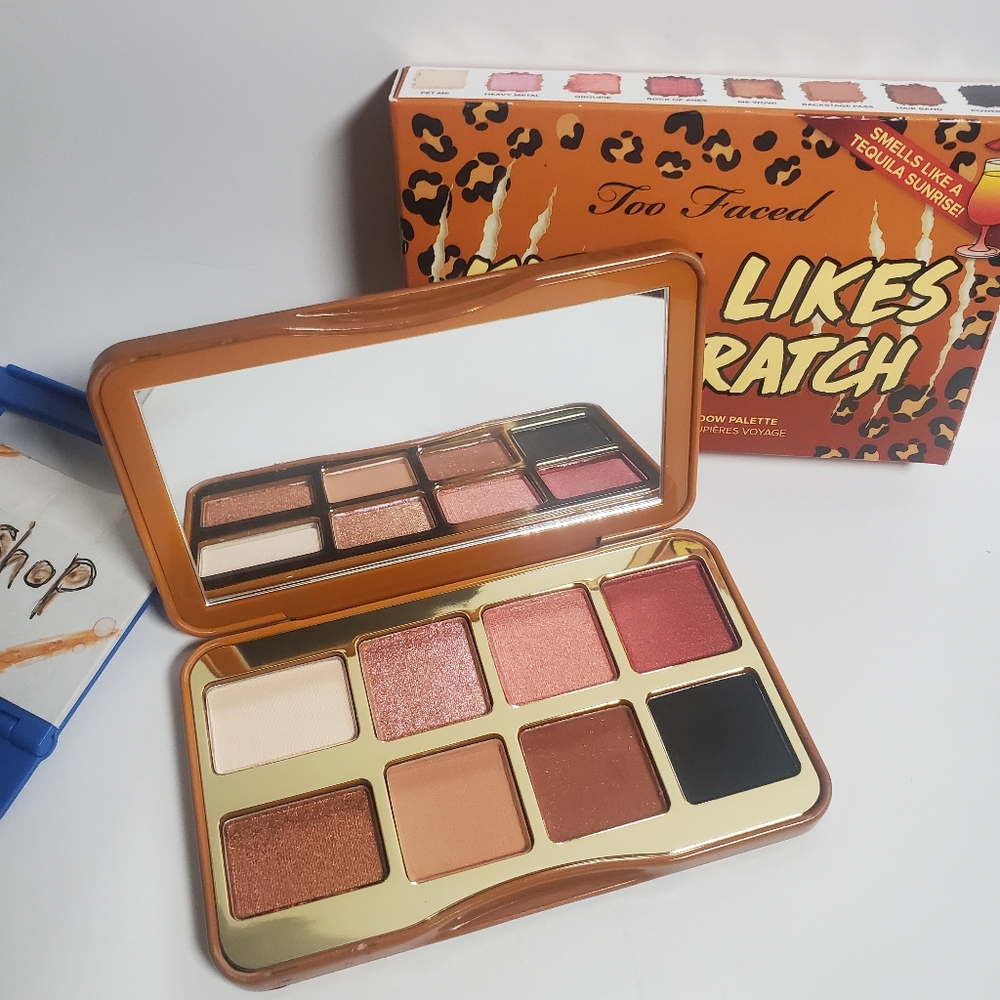 NEW Too Faced Kitty Likes To Scratch  Eye Pallette w/Mirror
